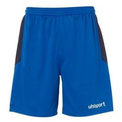 Krótki Uhlsport Goal. Niebieskie krótkie spodenki sportowe męskie Uhlsport, m, bez wzorów, na fitness i siłownię. Za 109.50 zł.