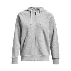 Damska polarowa bluza z kapturem zapinana na zamek Under Armour Rival. Szare bluzy damskie Under Armour, xs, bez wzorów, z materiału, z kapturem. Za 310.45 zł.