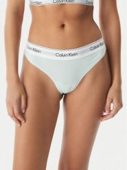 Calvin Klein Underwear Stringi LV00QF8518 Zielony jasny. Zielone stringi damskie Calvin Klein Underwear, l, bez wzorów, z bawełny. Za 99.99 zł.