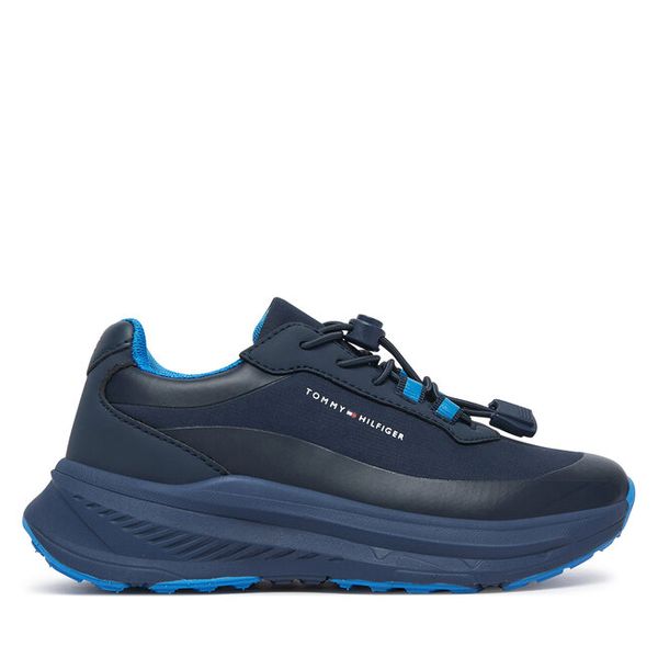 Sneakersy Tommy Hilfiger. Niebieskie trampki i tenisówki chłopięce Tommy Hilfiger, bez wzorów, bez zapięcia. Za 414.99 zł.