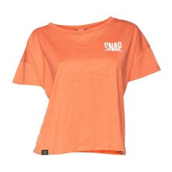 Damska koszulka w stylu crop top Snap Climbing. Czarne koszulki sportowe damskie SNAP CLIMBING, l, bez wzorów, z bawełny, bez kołnierzyka, bez ramiączek, wspinaczkowe. Za 202.60 zł.