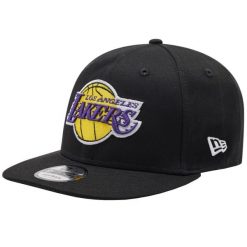 Czapka New Era Los Angeles Lakers 9Fifty. Czarne czapki i kapelusze męskie New Era, bez wzorów, z bawełny. Za 129.99 zł.