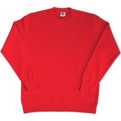 Damska Bluza Z Długim Rękawem I Okrągłym Dekoltem. Czerwone bluzy damskie SG, l, bez wzorów, bez kaptura. Za 77.99 zł.