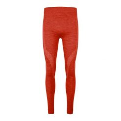 Legginsy Falke Wool-Tech. Czerwone legginsy sportowe męskie Falke, xl, bez wzorów, z elastanu, długie. Za 412.00 zł.