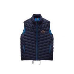 Kurtka puchowa bez rękawów Napapijri A-Lapaz V. Niebieskie kurtki męskie Napapijri, m, bez wzorów, z puchu, bez kaptura. W wyprzedaży za 599.00 zł.