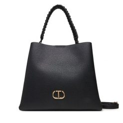 Torebka TWINSET. Czarne torebki do ręki damskie Twinset, bez wzorów, klasyczne, bez dodatków. Za 589.99 zł.