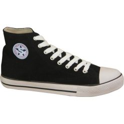 Trampki wysokie Smith's 1041 BLK. Czarne trampki męskie marki Smith*s, z materiału. Za 99.00 zł.