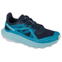 Buty Salomon Ultra Flow W 474858 niebieskie. Niebieskie obuwie sportowe damskie bez wzorów, z gumy, do biegania. Za 639.93 zł.