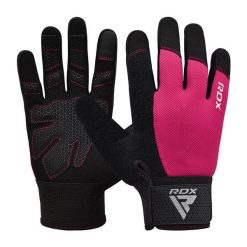 Rękawiczki RDX W1F Full Finger. Czerwone rękawiczki damskie RDX SPORTS, bez wzorów, sportowe. Za 69.99 zł.