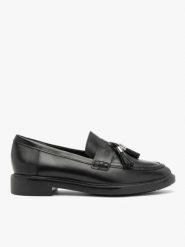 Czarne mokasyny z chwostem. Czarne mokasyny damskie Brawo sp. z o.o., ze skóry, eleganckie. Za 479.99 zł.