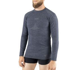 Koszulka termoaktywna męska Viking Lava, longsleeve Merino PrimaLoft. Szare koszulki sportowe męskie Viking, na zimę, m, bez wzorów, bez kołnierzyka, bez ramiączek, narciarskie, primaloft. Za 327.00 zł.