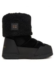 Elisabetta Franchi Śniegowce F4A6-E0752-1982 Czarny. Czarne buty zimowe dziewczęce Elisabetta Franchi, bez wzorów, ze skóry, bez zapięcia. Za 1,169.00 zł.
