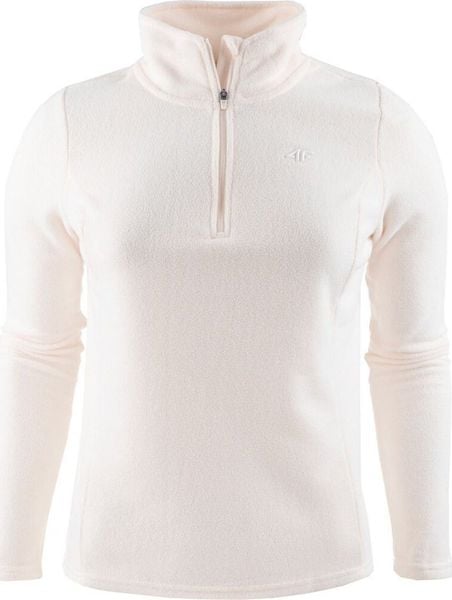 4f Bluza polarowa damska 4F F031 kremowa 4FAW23UFLEF031 12S M. Białe bluzy damskie 4f, m, bez wzorów, z polaru, bez kaptura. Za 102.59 zł.