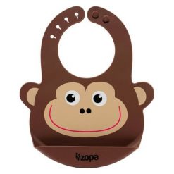 Zopa Silikonowy Śliniak, Brązowy. Śliniaki dla dzieci marki Zopa. Za 24.00 zł.