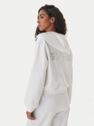 Guess Bluza V6GQ15 K3093 Biały Regular Fit. Białe bluzy damskie Guess, m, z aplikacjami, z syntetyku, bez kaptura. Za 394.99 zł.