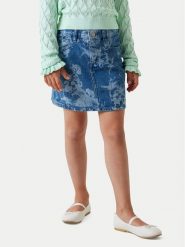 Guess Spódnica jeansowa J6GD26 D45E0 Niebieski Regular Fit. Niebieskie spódniczki dla dziewczynek Guess, z aplikacjami, z jeansu. Za 214.99 zł.