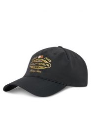 Tommy Hilfiger Czapka z daszkiem F1 Movie AM0AM13965 Czarny. Czarne rękawiczki męskie Tommy Hilfiger, bez wzorów, z materiału. Za 259.99 zł.