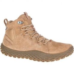 Buty do chodzenia męskie Merrell Wrapt Mid Leder. Brązowe trekkingi męskie Merrell, trekkingowe. Za 782.00 zł.
