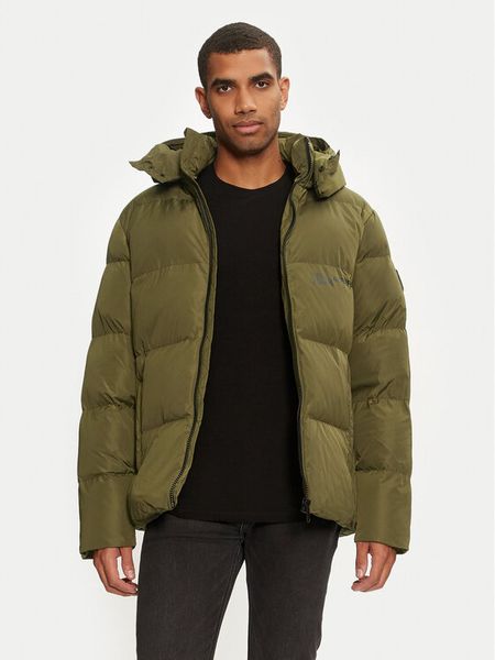 Karl Lagerfeld Jeans Kurtka zimowa 246D1504 Khaki Regular Fit. Brązowe kurtki męskie Karl Lagerfeld Jeans, na zimę, m, bez wzorów, z jeansu, bez kaptura. Za 899.99 zł.