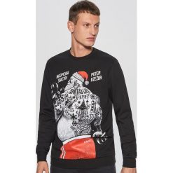 Bluza z nadrukiem kolekcja christmas - Czarny. Bluzy męskie marki Cropp. W wyprzedaży za 29.99 zł.