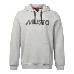 Bluza z kapturem Musto Logo. Szare bluzy męskie Musto, bez wzorów, z kapturem. Za 384.50 zł.