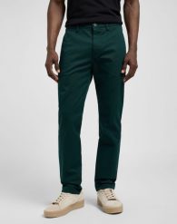 MESKIE SPODNIE LEE REGULAR CHINO JADE FOREST 112370607. Spodnie materiałowe męskie Lee, l, bez wzorów, z materiału. Za 219.99 zł.
