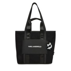 Torebka Karl Lagerfeld Kids. Czarne torby i plecaki dziecięce Karl Lagerfeld Kids. Za 429.99 zł.