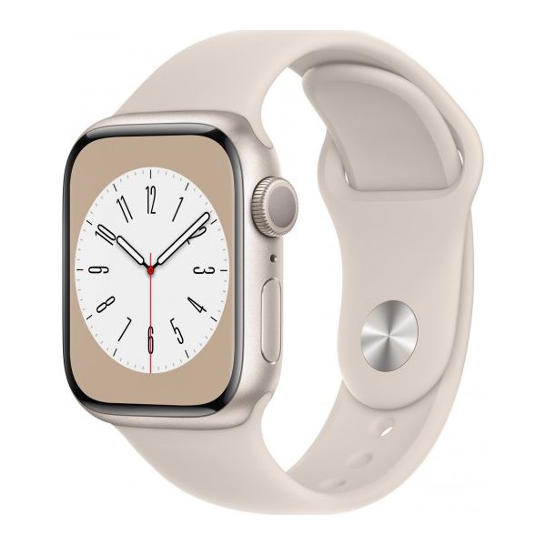 Smartwatch Apple Watch 8 GPS+Cellular 41mm alu. księżycowa poświata