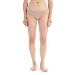 Figi Termoaktywne Damskie Icebreaker Women Siren Hipkini. Brązowe bokserki damskie Icebreaker, l, bez wzorów. Za 139.99 zł.