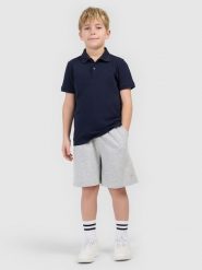 4F Spodenki dresowe chłopięce - szare 146 (10-11 lat). Szare szorty dla chłopców 4f, bez wzorów, z bawełny, sportowe. Za 49.99 zł.