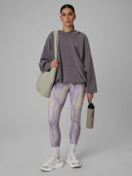 4F Legginsy treningowe szybkoschnące damskie - żółte L. Żółte legginsy sportowe damskie 4f, l, bez wzorów, z podwyższonym stanem, na fitness i siłownię. Za 149.99 zł.