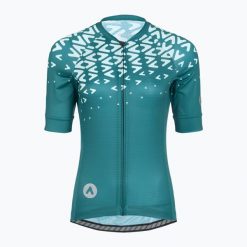 Koszulka rowerowa damska ATTABO Tevi WMNS. Zielone koszulki sportowe damskie ATTABO, s, bez wzorów, z materiału, bez kołnierzyka, bez ramiączek, na fitness i siłownię. Za 129.99 zł.