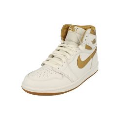 Air Jordan 1 Retro High OG Metallic Gold. Białe obuwie sportowe damskie Nike, bez wzorów, do biegania. Za 906.49 zł.