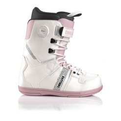 Buty snowboardowe DEELUXE DNA. Białe obuwie sportowe damskie Deeluxe, bez wzorów, snowboardowy. Za 999.99 zł.