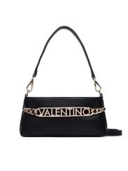 Valentino Torebka Eveline VBSA5S17 Czarny. Czarne listonoszki damskie Valentino, bez wzorów, ze skóry, bez dodatków. Za 569.99 zł.