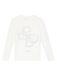 Guess Sweter J5BR07 Z0720 Écru Regular Fit. Swetry dla dziewczynek Guess, z aplikacjami, z syntetyku, bez kołnierzyka, bez ramiączek, bez kaptura. Za 179.99 zł.