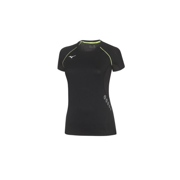 Premium T-shirt damski Mizuno JPN. Czarne koszulki sportowe damskie Mizuno, s, bez wzorów, z poliesteru, bez kołnierzyka. Za 139.50 zł.