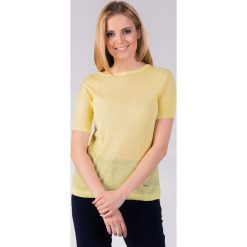 Żółty melanżowy sweter QUIOSQUE. Swetry damskie marki QUIOSQUE. W wyprzedaży za 39.99 zł.