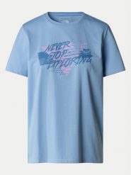 The North Face Koszulka techniczna Foundation Traces NF0A882U Niebieski Regular Fit. Niebieskie koszulki sportowe damskie The North Face, s, bez wzorów, z syntetyku, bez kołnierzyka, bez ramiączek, trekkingowe. Za 139.99 zł.