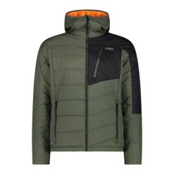 Kurtka z kapturem CMP. Zielone kurtki męskie CMP, m, bez wzorów, z puchu, z kapturem, narciarskie. Za 495.00 zł.