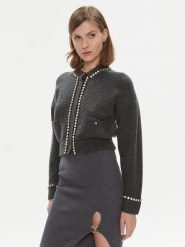 Pinko Kardigan Murena 102115 A18O Szary Regular Fit. Szare kardigany damskie Pinko, l, bez wzorów, z syntetyku. Za 1,739.00 zł.