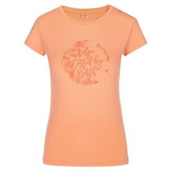 Koszulka techniczna damska Kilpi LISMAIN-W. Brązowe t-shirty damskie Kilpi, bez wzorów, bez kołnierzyka. Za 112.21 zł.