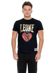Koszulka męska z krótkim rękawem Grafika. Białe koszulki sportowe męskie LEONE 1947 APPAREL, m, bez wzorów, bez kołnierzyka, bez ramiączek, na fitness i siłownię. Za 176.82 zł.