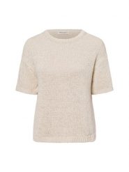Marc O'Polo sweter z dzianiny z krótkim rękawem Kobiety beżowy, XL. Brązowe swetry damskie Marc O'Polo, xl, bez wzorów, z bawełny, eleganckie, bez kołnierzyka, bez ramiączek, krótkie, bez kaptura. Za 559.95 zł.