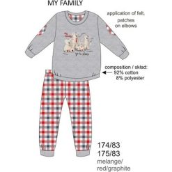 Piżama chłopięca DR 175/83 My family Melanż szara r. 164. Bielizna dla chłopców marki Reserved. Za 61.89 zł.
