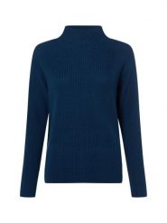 Marie Lund Sweter Kobiety Bawełna niebieski, S. Niebieskie swetry damskie Marie Lund, s, bez wzorów, z bawełny, klasyczne, bez kołnierzyka, bez ramiączek, bez kaptura. Za 299.95 zł.