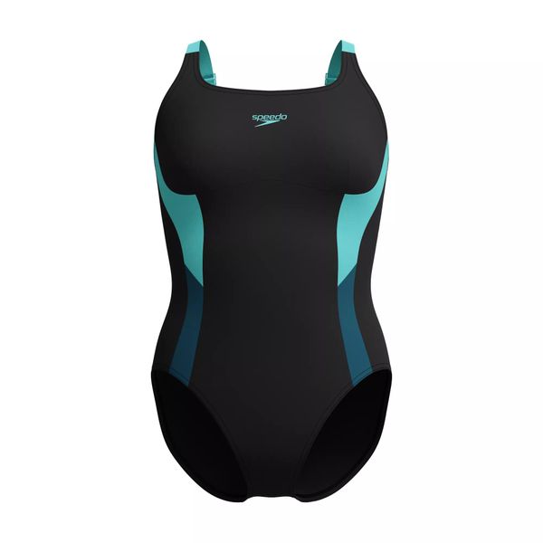 Strój kąpielowy jednoczęściowy damski na basen Speedo Shaping Solid. Czarne kostiumy jednoczęściowe damskie Speedo, xl, bez wzorów, sportowe, do pływania. Za 269.99 zł.