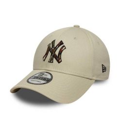 Czapka baseballowa New York Yankees Outline Camo 9forty. Brązowe czapki i kapelusze męskie New Era, bez wzorów, z bawełny, sportowe. Za 128.25 zł.
