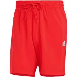 Spodenki męskie adidas Aeroready Essentials Chelsea Small Logo. Czerwone krótkie spodenki sportowe męskie Adidas, m, bez wzorów, z materiału, do biegania. Za 105.99 zł.