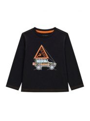 Guess Bluzka N6BI13 K5865 Czarny Regular Fit. Czarne t-shirty dla chłopców Guess, z aplikacjami, z bawełny, bez ramiączek. Za 84.99 zł.